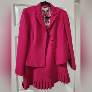 Tahari ASL Pink Blazer Classic Tailored Fit
